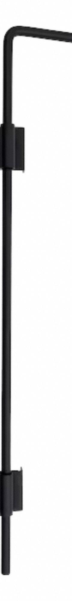 EUROFENCE Drop Rod Kit: 30 in Overall Ht, Steel, Powder Coated, Black, Double-Gate/Single-Gate (MPN EF 61608). Key specifications — Brand: EUROFENCE; Product Type: Drop Rod; Fence Mounting Style: Surface Mount; Finish: Powder Coated; Material: Steel; Positioning: Double-Gate; Color: Black.