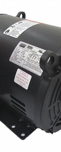 DAYTON General Purpose Motor: Rigid Base Mount, Open Drip Proof, 5 hp, 230/460V AC, 1,740 RPM (MPN 2N984). Key specifications — Brand: DAYTON; Nameplate Voltage @ 60 Hz: 230/460V AC; Full Load Current @ 60 Hz: 12.7 / 6.4 A; Nameplate RPM @ 60 Hz: 1,740 RPM; Motor Enclosure: ODP.