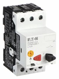 EATON Manual Motor Protector: Non-Reversing, 3 Poles, 0.4 A, Thermal Protection, Push Button (MPN XTPBP40BC1). Key specifications — Maximum Voltage Rating: 600V AC; Brand: EATON; Thermal Units Required: None (Starter Includes Integrated Thermal Units); Frame Size (Width): 45mm (B Frame).