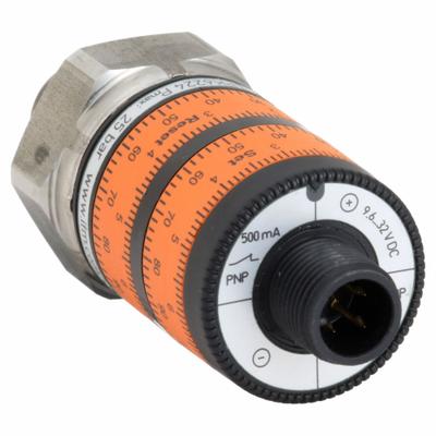 IFM Pressure Switch: Transducer Actuator, 2NO/2NC, 0 psi – 145 psi, 1/4" NPT - Digital Miniature Pressure Switches
