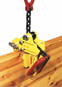 TRACTEL Nonmarring Plate Clamp: Nonmarring Plate Clamp, 1,100 lb Working Load Limit, Vertical, Auto (MPN 50428). Key specifications — Attachment Type: Load Ring with Chain; Brand: TRACTEL; Material: Steel.