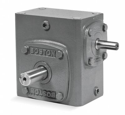 BOSTON GEAR Speed Reducer: 60:1, 29 RPM, 0.5 hp Input Max, 772 in-lb Output Max - Indirect-Drive Right-Angle Speed Reducers