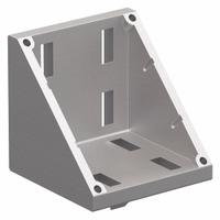 Inside Corner Bracket: Inside-Corner Bracket with Dual Support, 45 Series, 86 mm x 88 mm x 86 mm (MPN 14111). Key specifications — Material: Aluminum; Brand: 80/20; Finish: Unfinished.
