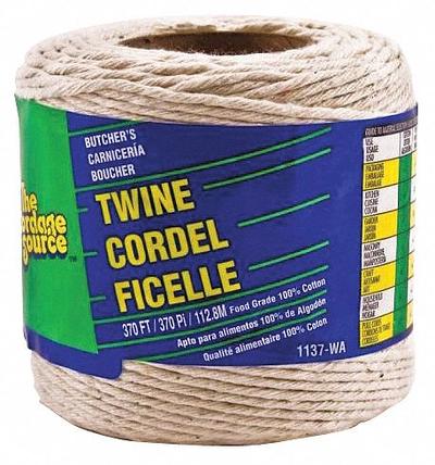 APPROVED VENDOR Twine: Twisted, Spool, 1/16 in Dia, 370 ft Overall Lg, Cotton, Spliceable - Light-Duty Twine