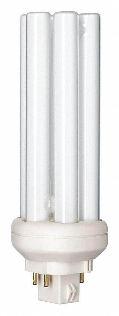 PHILIPS Compact Fluorescent Bulb: 4-Pin (GX24q-3), PL-T, Fluorescent, 3500K - CFL Triple Twin-Tube Plug-In Lamps