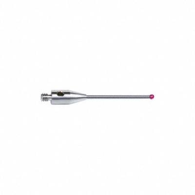 INSIZE M2 Stylus: CMM Straight Stylus, Ball, Straight, 0.118 in Ruby Ball Tip - Straight CMM Styli
