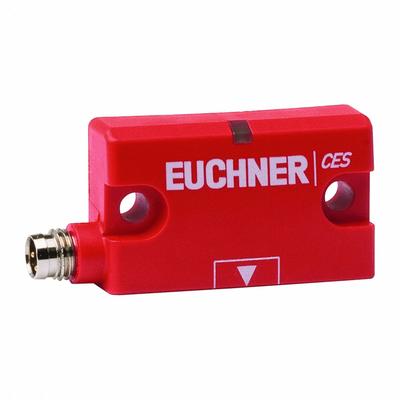 EUCHNER Safety Switch Read Head: Built-in Connector, 3 Pins, M8, 1 Active Faces - Safety Switches with Read Heads