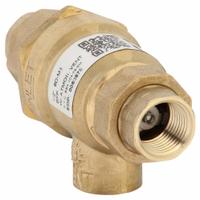 WATTS Dual Check w Atmospheric Vent: 9D, 1/2 in Pipe Size, FNPT x FNPT, 18.7 gpm Flow Rate, Brass (MPN 9D-M3-1/2"). Key specifications — Brand: WATTS; Connection Type: FNPT x FNPT.