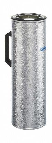 COLE-PARMER Cryogenic Dewar: 1.5 L Capacity, 4 1/8 in Overall Dia, 15 5/8 in Overall Ht, Aluminum (MPN 0377060). Key specifications — Brand: COLE-PARMER; Material: Aluminum.