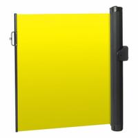 MODUS Mounted Barrier: Fixed Mount, 11 1/2 ft Belt Lg, No Pattern, Yellow, No Legend (MPN ZP+MB-Y-PTL). Key specifications — Frame Color: Black; Brand: MODUS; Belt Color: Yellow.