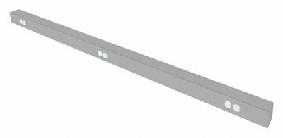 INSTOCK Electrical Wire Raceway: 6 ft Overall Lg, Aluminum - Lab Furniture Raceways & Apron Rails