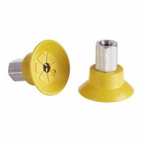 SCHMALZ Vacuum Pad Assembly: G1/8 in, 22.8 mm Pad Dia, NBR-ESD, 55 A, Yellow, 23.5 mm Pad Ht (MPN 10.01.01.14127). Key specifications — attr1019168: 55 A; attr1019165: 10.01.01.14127; attr1019167: SCHMALZ; attr1019180: Yellow.