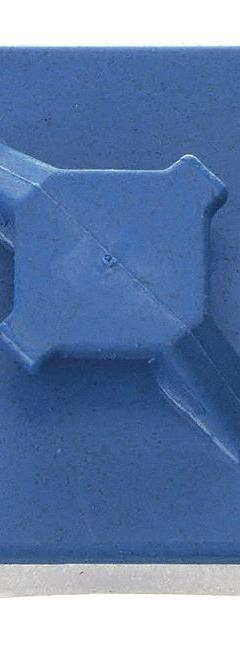 TY-RAP Metal Detectable Cable Tie Mount: 0.3 in Slot Wd, 0.3 in Slot Ht, Blue, 1.13 in Wd, 100 PK (MPN TC5347A-NDT). Key specifications — For Use With: Cable Ties Up To 120 lb Tensile Strength; Size: 1.13 in L x 1.13 in W x 0.34 in H; Color: Blue; Brand: TY-RAP.