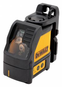DEWALT Cross Line Laser: 2 Lines and 0 Dots, Red Beam, 0 Planes, ±1/8 in @ 30 ft Accuracy, Included (MPN DW088K). Key specifications — attr935979: Alkaline; attr934757: DEWALT; attr936112: ±1/8 in @ 30 ft; attr936114: Electronic Self-Leveling; attr935981: Kit Box.