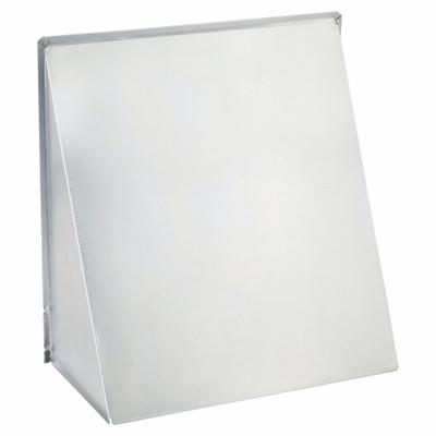 BROAN Wall Cap: Round, 8 in Duct, Aluminum, Silver Finish, 22 ga - Wall & Soffit Vent Caps