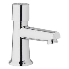 CHICAGO FAUCETS Straight Spout Bathroom Faucet: 3500, Single-Post, Cast Brass, 0.5 gpm Flow Rate (MPN 3500-E2805ABCP). Key specifications — Brand: CHICAGO FAUCETS; Series: 3500; Includes: Mounting Hardware.