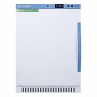 ACCUCOLD Incubator: Forced Air, 6 cu ft Capacity, 24 3/8 in x 23 3/8 in x 32 1/2 in, BOD, Digital (MPN ABOD6LHD). Key specifications — attr1027497: BOD; attr1027521: Refrigerated; attr1030162: 39.2 °F; attr1027529: +/-1 ºC; attr1027530: +/-1°C; attr1027476: ABOD6LHD; attr1027480: ACCUCOLD; attr1027487: Digital.