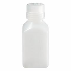NALGENE Graduated Bottle: 250 mL, 8 fl oz, HDPE, Natural, 38-430 mm Screw Closure Size, Square (MPN 2018-0250). Key specifications — Body Color: Natural; Brand: NALGENE; Closure Included: Yes; Graduated: Yes; Closure Attached: Attached.