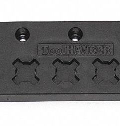 TOOLHANGER Tool Hanger Board: Black, 18 in Overall Wd, 18 in Overall Lg, Plastic (MPN 1002). Key specifications — Includes: (1) Board; Material: Plastic; Brand: TOOLHANGER; Color: Black; For Tool Type: Sockets; Product Type: Tool Hanger Board.