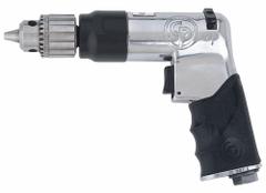 CHICAGO PNEUMATIC Air-Powered Drill: 3/8 in Chuck, Light Duty, 4,200 RPM, 0.4 hp, Keyed, Reversible (MPN CP789R-42). Key specifications — attr1320790: CHICAGO PNEUMATIC.