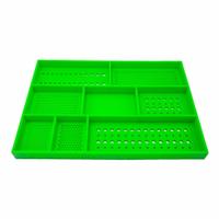 BOLTSTER Silicone Fastener Organizer: Green, 16 in Overall Wd, 22 1/2 in Overall Lg, Silicone (MPN BTS-300002G). Key specifications — Material: Silicone; Brand: BOLTSTER; Color: Green; Product Type: Tool Tray.