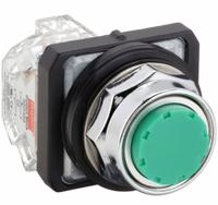 DAYTON Extended Push Button Operator: Non-Illuminated, Extended Profile, Metallic, 30 mm, 1NO/1NC (MPN 30G431). Key specifications — Brand: DAYTON; Action: Momentary; Series: Dayton; Terminal Connection: Pressure Plate; Push Button Material Type: Metallic.