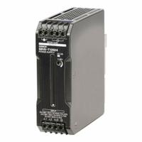 OMRON Switching Power Supply: DIN Rail, 120 W Output Power - Rated, 5 A Current - Output (MPN S8VK-T12024). Key specifications — attr1044898: Three; attr1044879: 450 to 600V DC; attr211400: OMRON.