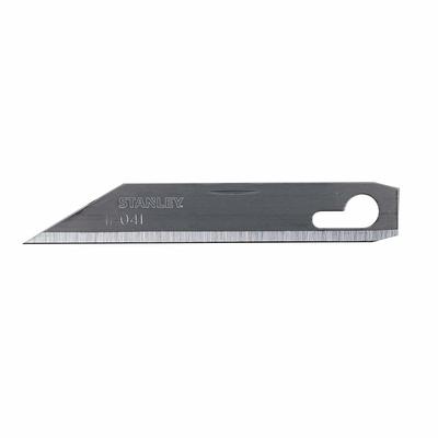 STANLEY Utility Blade: 2 9/16 in Blade Lg, 1/2 in Blade Wd, 0.04 in Blade Thick - Straight-Edge Standard-Tip Replacement Utility Blades
