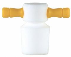 Stopper: PTFE, 13 Stopper Size, 1.25 in Overall Ht, Orange, 0 Holes, 1 Stoppers Included (MPN CG-3020-A-02). Key specifications — Brand: CHEMGLASS; Color: Orange; Stopper Size: 13; Material: PTFE.