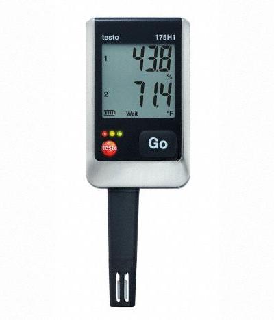 TESTO Data Logger: 0%to 100% Relative Humidity Measured - Temperature & Humidity Data Loggers
