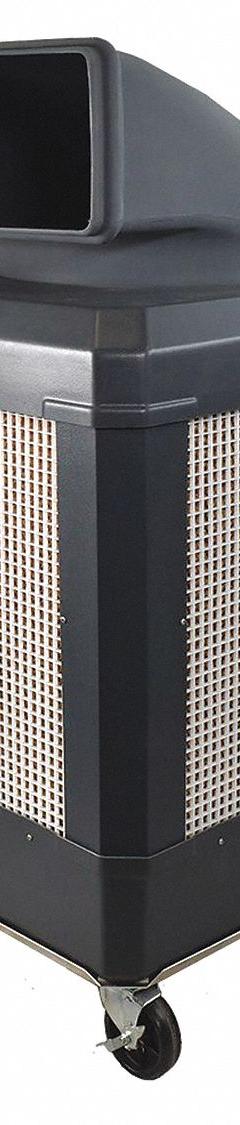 WAYCOOL Portable Evaporative Cooler: 4,700 sq ft – 2,500 sq ft, 5-15P, 115V AC (MPN WCG-1HPMFAOSC). Key specifications — attr1152013: 2; attr1151993: WAYCOOL.
