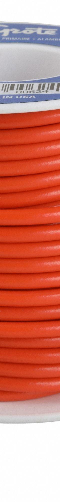 GROTE Primary Automotive Wire: GPT, 25 ft, 1 Conductor, 16 AWG, Orange, 60 V Volt (MPN 89-8012). Key specifications — Brand: GROTE.