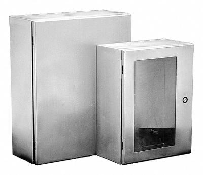 HOFFMAN Enclosure: 304 Stainless Steel, 20 in x 16 in x 10 in, NEMA 12/3R/4/4X - Stainless Steel Enclosures