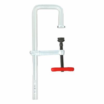 BESSEY Bar Clamp: Medium Duty, Sliding T Handle, 12 in Jaw Opening - Max, 1,100 lb Clamping Force - Step-Over Bar Clamps