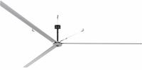 HUNTER INDUSTRIAL Ceiling Fan: 143,290 cfm Airflow, 24 ft Blade Dia, 3 Speeds, 240V AC, Three Phase (MPN D24-23O-AN-SM). Key specifications — Voltage: 240V AC; Light Kit: No; Series: DDI; Number of Speeds: 3; Phase: Three; Current: 3.5 A; Brand: HUNTER INDUSTRIAL.