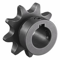 TSUBAKI Single Strand Sprocket: 40, For 1/2 in Chain Pitch, 5/8 in Bore Dia, 9 Teeth, Steel (MPN 40B9F-5/8). Key specifications — Brand: TSUBAKI.
