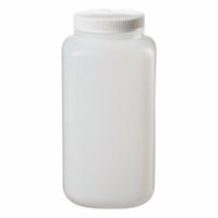 NALGENE Storage Bottle: 4 L, 1 gal, HDPE, Natural, 100 mm Screw Closure Size, Square, Translucent (MPN 2123-0010). Key specifications — Body Color: Natural; Brand: NALGENE; Closure Included: Yes; Graduated: No; Closure Attached: Attached.
