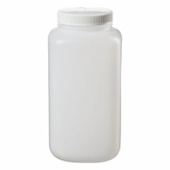 NALGENE Storage Bottle: 4 L, 1 gal, HDPE, Natural, 100 mm Screw Closure Size, Square, Translucent (MPN 2123-0010). Key specifications — Body Color: Natural; Brand: NALGENE; Closure Included: Yes; Graduated: No; Closure Attached: Attached.