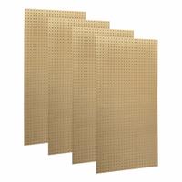 TRITON PRODUCTS Stationary Pegboard Panels: Round, 1/4 in Peg Hole Size, 48 in x 24 in x 1/4 in (MPN TPB-4N). Key specifications — Material: High-Density Fiberboard; Finish: None; Peg Hole Shape: Round; Color: Natural; Brand: TRITON PRODUCTS.