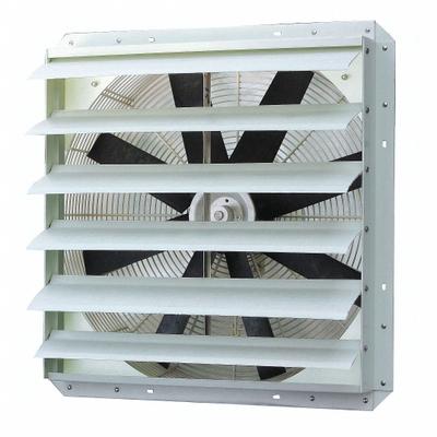 Dayton Exhaust Fan: 24 in Blade, 1 Speed, 1/2 hp, Totally Enclosed Air Over, 5,448 cfm - Corrosion-Resistant Shutter-Mount Exhaust Fans
