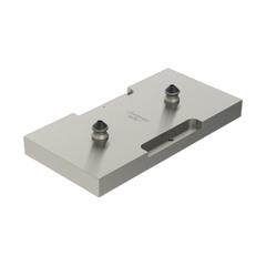 JERGENS Fixture Plate: ZPS, Aluminum, Rectangular, 6.83 lb Wt, 150 mm W x 300 mm L x 47.4 mm H (MPN 30320-A). Key specifications — Product Type: Fixture Plate; Brand: JERGENS; Thread Size: M10x1.50; Pull Stud Size: K10; Installed Components: Zero Point Stud; Compatible Pull Stud Part Number: 2-Module Subplates.
