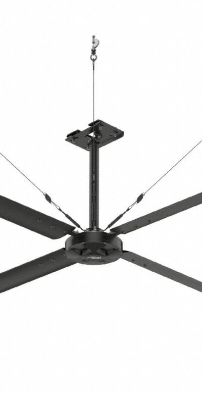 HUNTER INDUSTRIAL Ceiling Fan: 197,067 cfm Airflow - Industrial HVLS Ceiling Fans