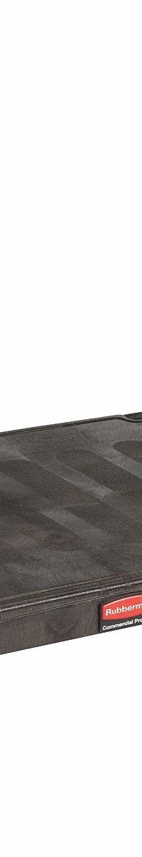 RUBBERMAID COMMERCIAL PRODUCTS Platform Truck: 2,500 lb, Black, Plastic, (2) Rigid/(2) Swivel (MPN FG447100BLA). Key specifications — attr1345828: Black; attr1345811: (2) Swivel; attr1345838: RUBBERMAID COMMERCIAL PRODUCTS.
