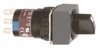 SCHNEIDER Selector Switch: 16 mm Panel Mounting Size, 2 Positions, Short Lever, DPDT, Non-Metallic (MPN XB6ECD222P). Key specifications — AC Contact Rating: 1.5 A @ 120 V; Action: Maintained/Maintained; Cam: No Cam Included; DC Contact Rating: 0.2 A @ 125 V; Hazardous Location Specification: Not Rated; Operator Head Material: Plastic; Operator Head Type: Short-Handled Knob; Operator Illumination: Non-Illuminated.
