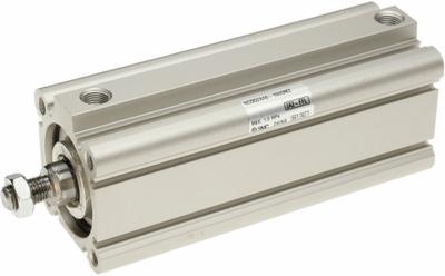 SMC Compact Cylinder: 40 mm Bore Dia, 100 mm Stroke Lg, Tapped Hole Mounting - Basic Mount Compact Cylinders