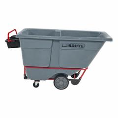 RUBBERMAID COMMERCIAL PRODUCTS Tilt Truck: 1 cu ft, 2,100 lb, 79 3/8 in L x 33 1/2 in W x 43 in H (MPN 2192467). Key specifications — Color: Gray; Brand: RUBBERMAID COMMERCIAL PRODUCTS; Caster/Wheel Configuration: (1) Swivel.