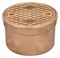 JAY R. SMITH MFG. CO Floor Cleanout: 4 3/4 in Overall Dia, 3 in Overall Ht, Bronze, Bronze, Bronze (MPN 4890C03PB). Key specifications — Color: Bronze; Resistance Properties: Corrosion-Resistant; Brand: JAY R. SMITH MFG. CO; Finish: Bronze; Includes: Cleanout Body and Cover.