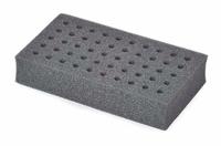 Tube Rack: Foam, Silver, (50) Tubes (MPN 30400238). Key specifications — Material: Foam; Color: Silver; Product Type: Test Tube Rack; Total Holding Capacity: (50) Tubes; Brand: OHAUS.