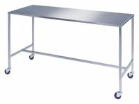 LAKESIDE Instrument Table,H Frame,SS,48 X 24: Fixed Ht, Stainless Steel, 48 in x 24 in (MPN 8393). Key specifications — Unit Type: Not Expandable or Modular; For Environment: Food Service; Assembly: Fully Assembled; Wheel Material: Rubber; Frame Material Finish: Unfinished; Mobility: Casters; Height Adjustability: Fixed Height; Included Components: No Additional Components.