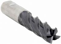 OSG Square End Mill: Carbide, TiAlN Coated, 4 Flute, 1" Mill Dia, 4" LOC, 7" OAL (MPN VG441-1004)